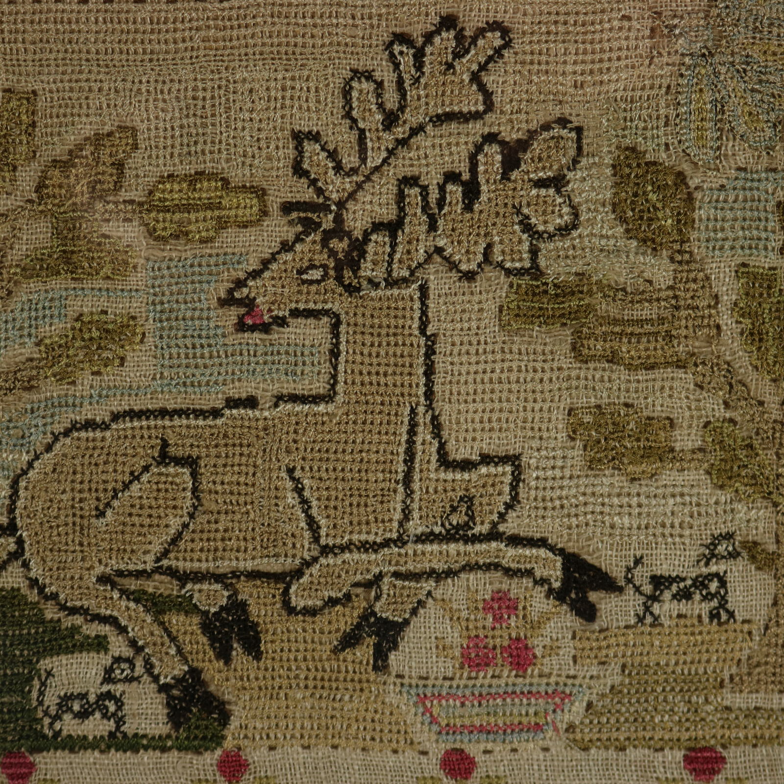 Antique Sampler, 1777 by Phebe Hotham Aged 10 - ID#23335 Image 4