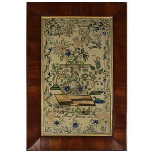 Antique Sampler, 1851, by Mary James