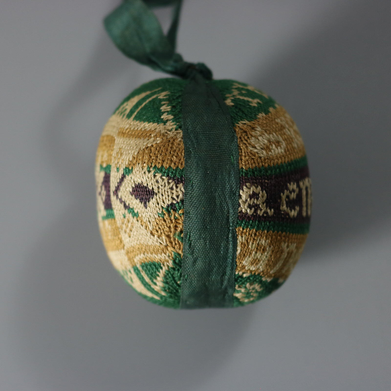Antique Pin Cushion Ball Sampler, 1806, by Jane Oliver - ID#23346 Image 4