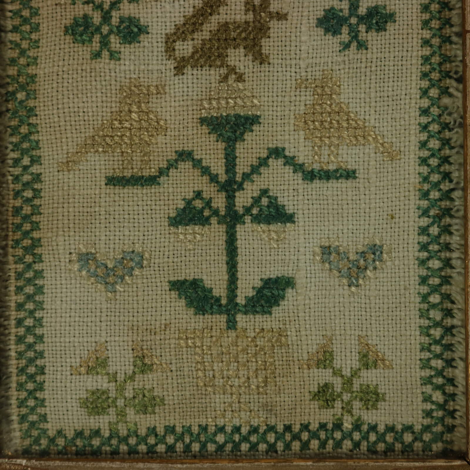 Antique Mini Sampler, circa 1830 - ID#23348 Image 4