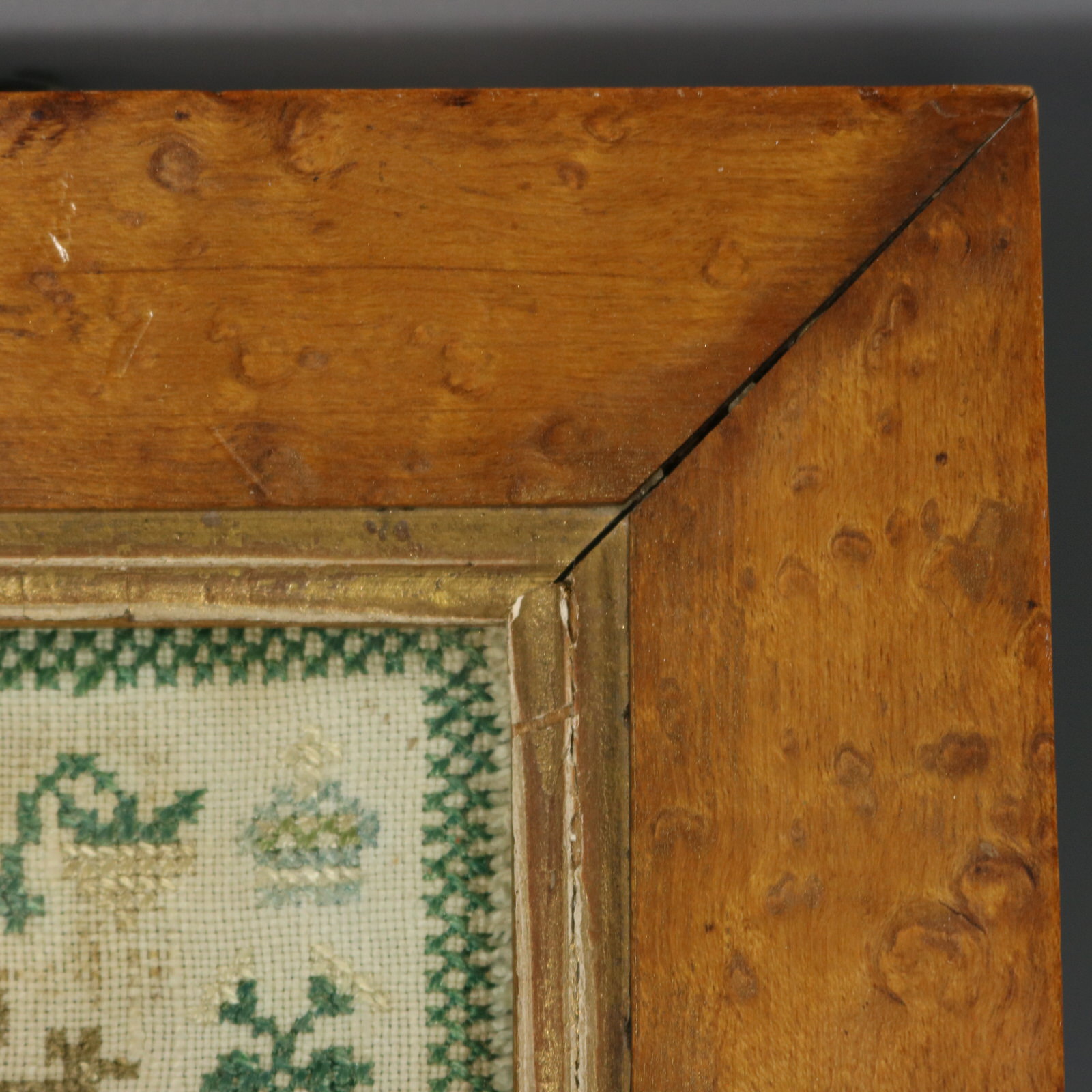 Antique Mini Sampler, circa 1830 - ID#23348 Image 5