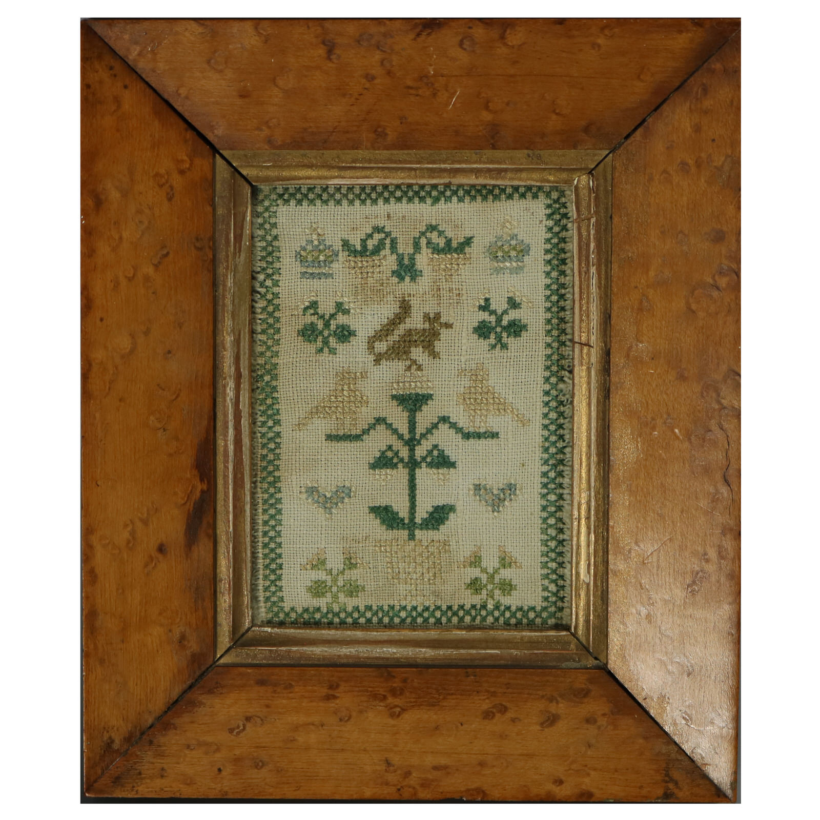 Antique Mini Sampler, circa 1830 - ID#23348 Image 1