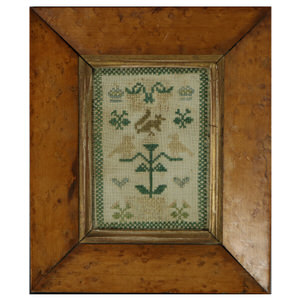 Antique Mini Sampler, circa 1830