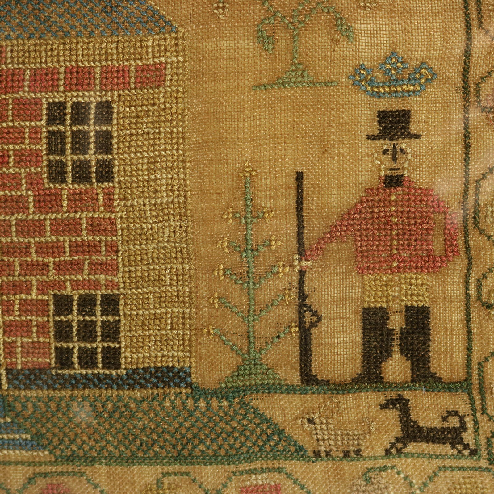 Antique Scottish Sampler, 1813, by Erskine Wade Sinclair - ID#23365 Image 5