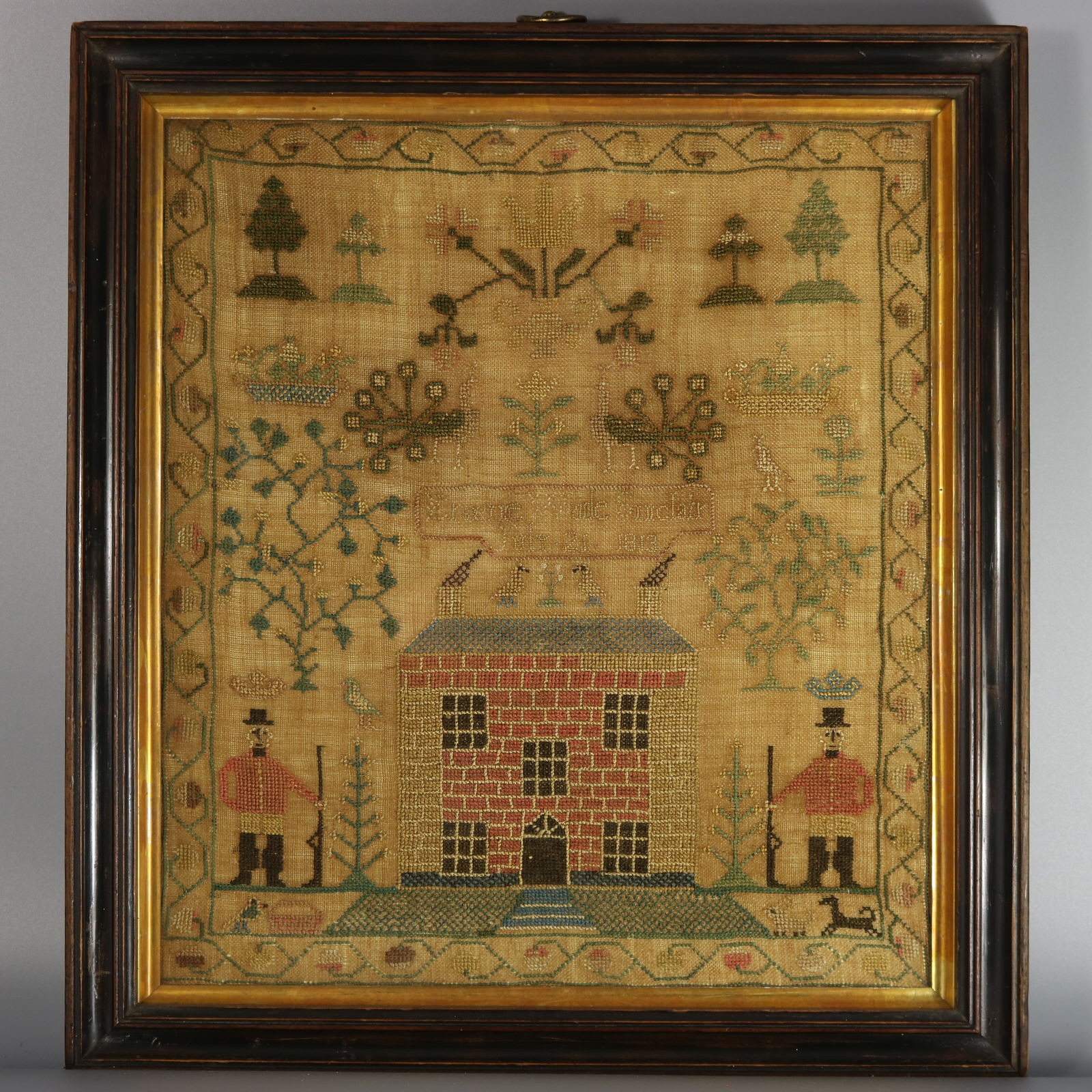 Antique Scottish Sampler, 1813, by Erskine Wade Sinclair - ID#23365 Image 1