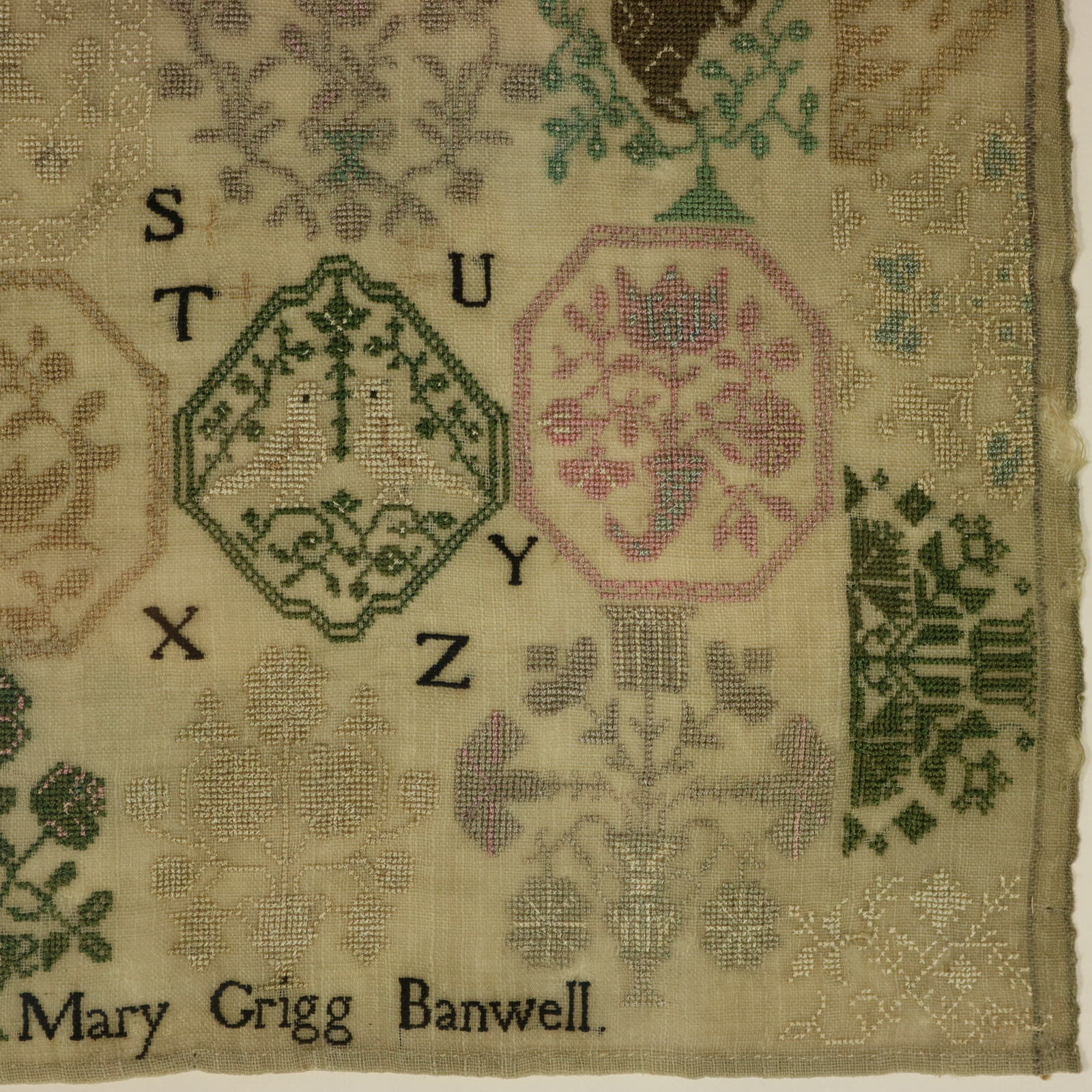 Antique Quaker Sampler, 1809, Mary Grigg, Banwell - ID#23375 Image 5