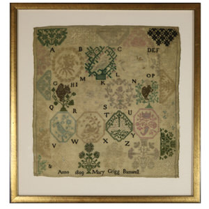 Antique Quaker Sampler, 1809, Mary Grigg, Banwell