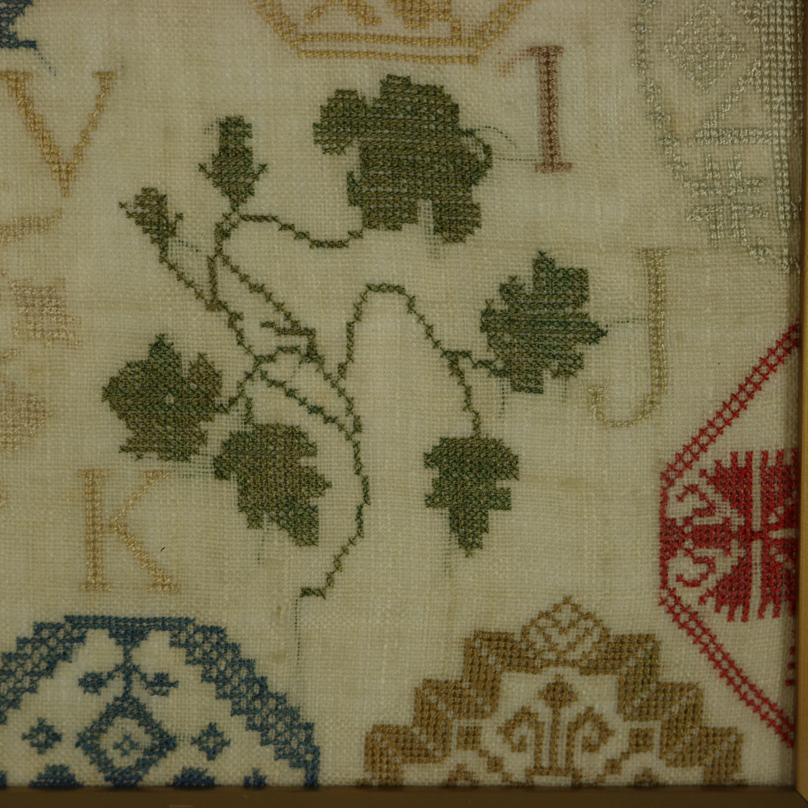 Antique Sampler, 1805, Elizabeth Gregory, Ackworth School - ID#23376 Image 5