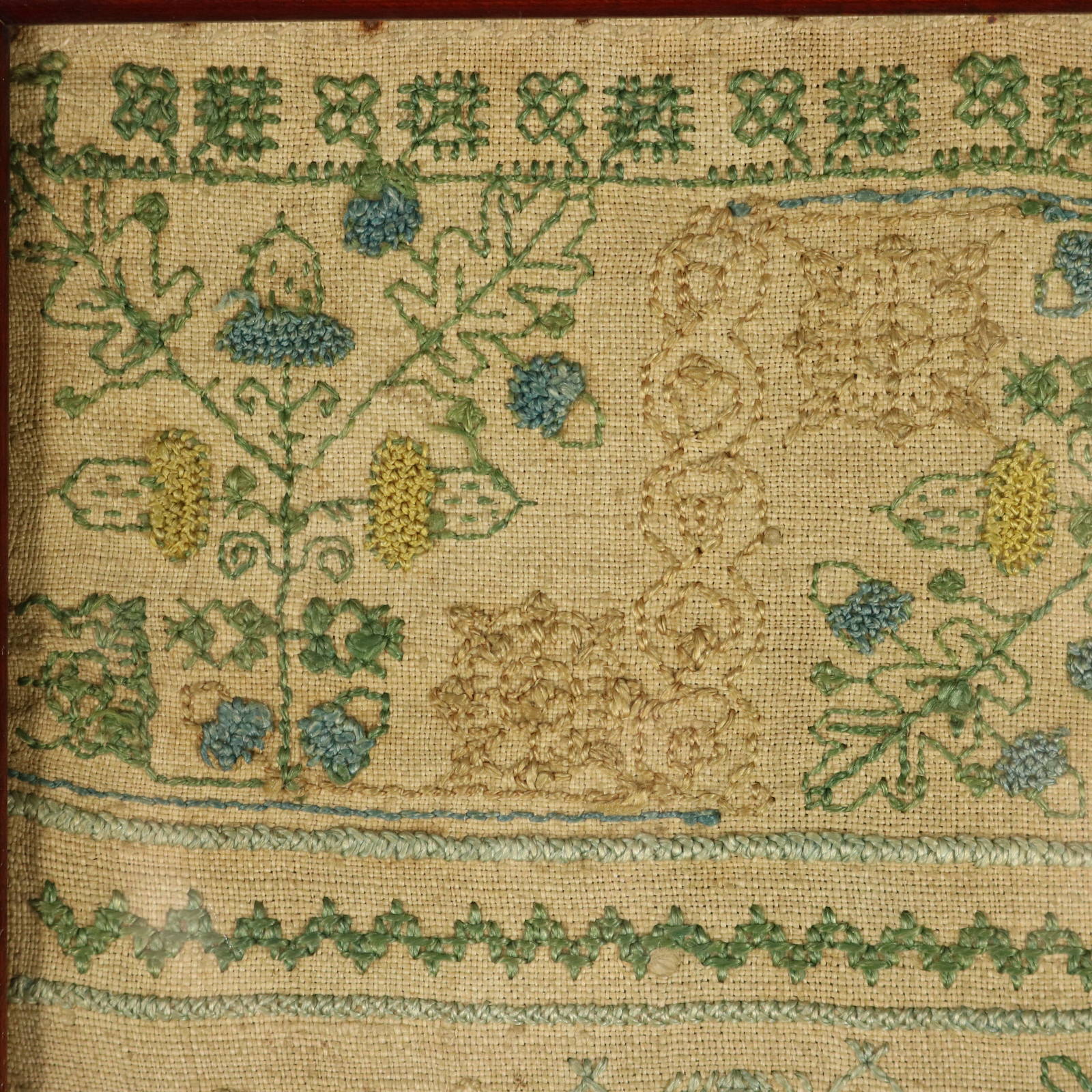 Antique Sampler, 1682, by ALS Bovil - ID#23387 Image 4