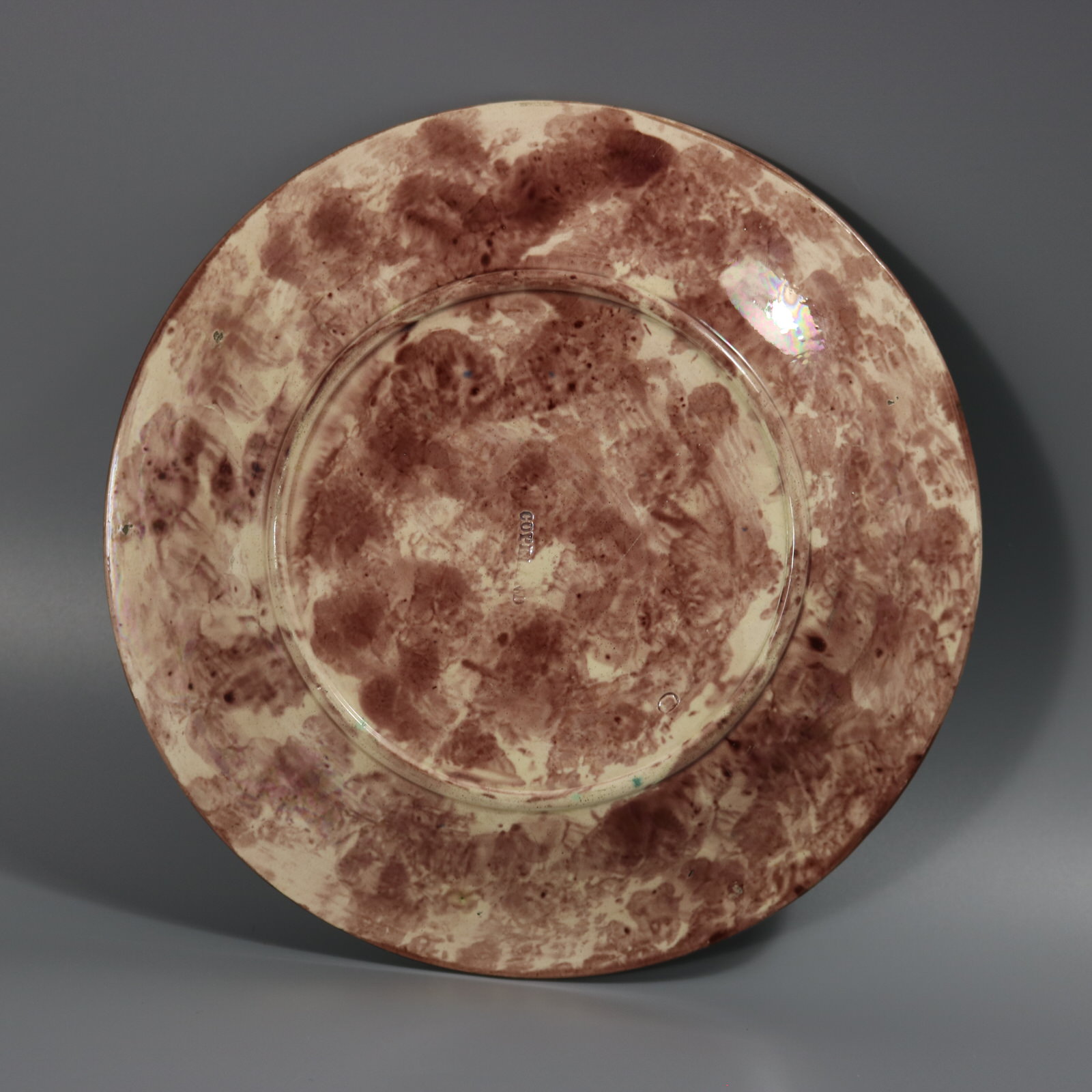 Rare Copeland Majolica Leaves Plate - ID#23314 Image 3