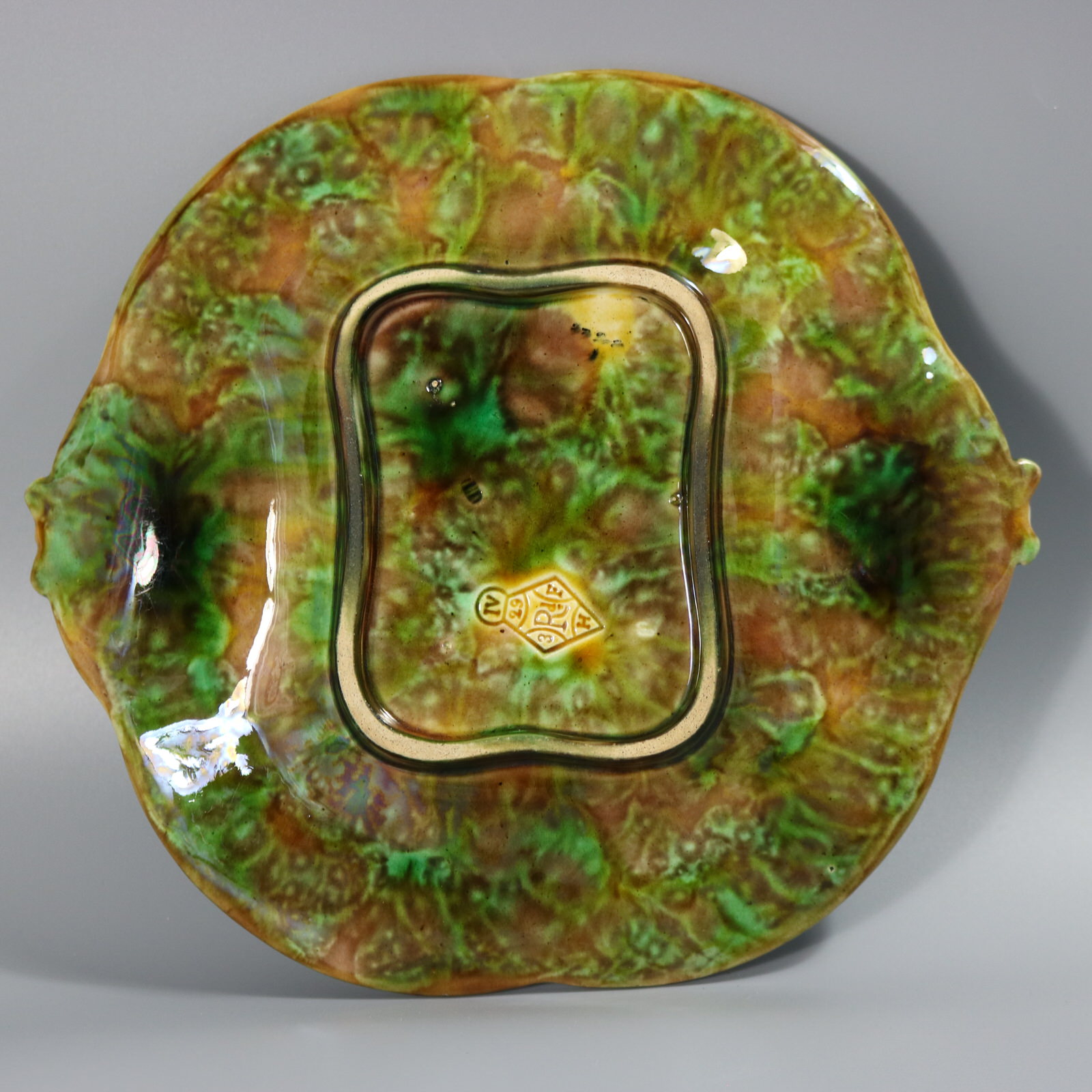 George Jones Majolica Strawberry Serving Dish - ID#23321 Image 5