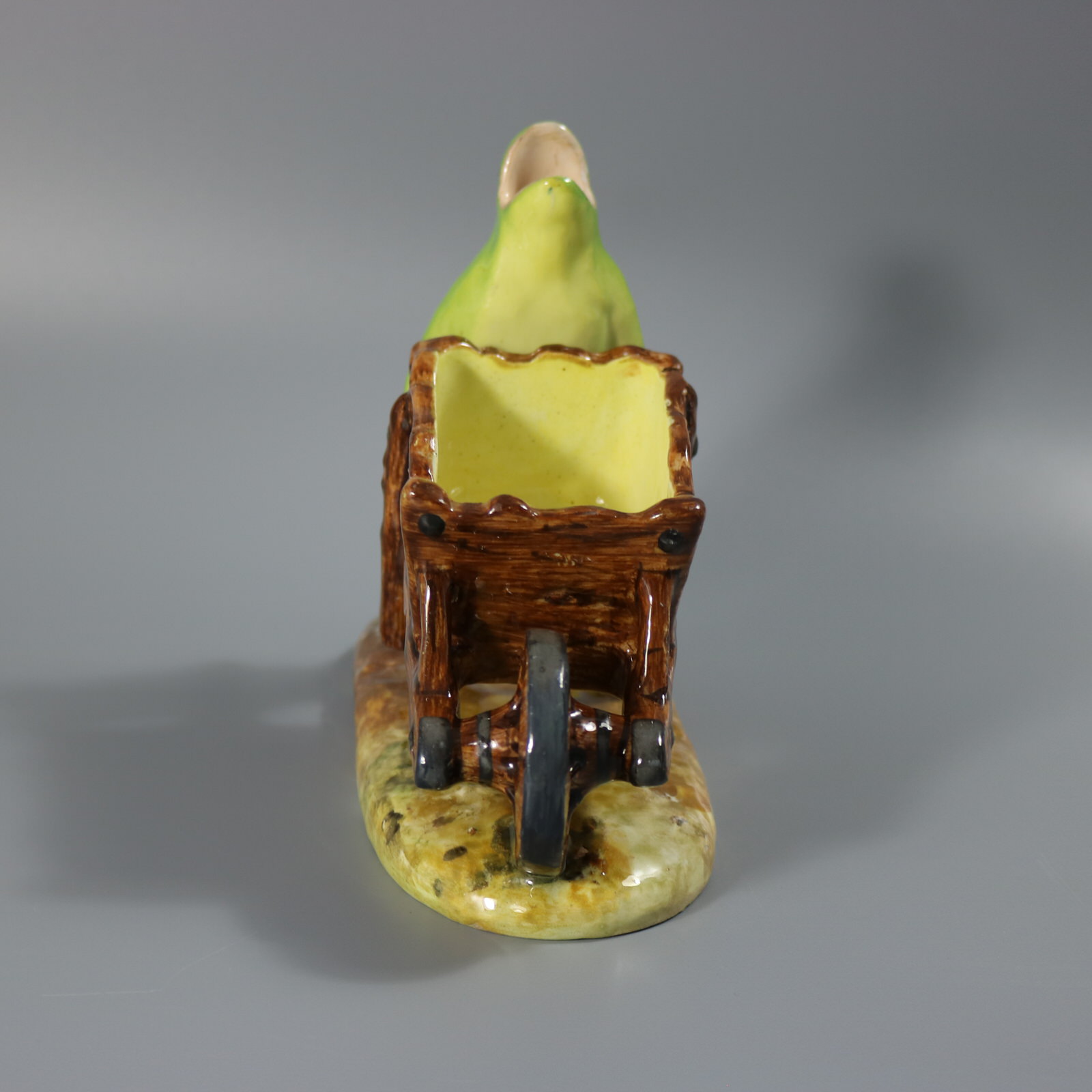 Jerome Massier Majolica Frog with Wheelbarrow - ID#23334 Image 3