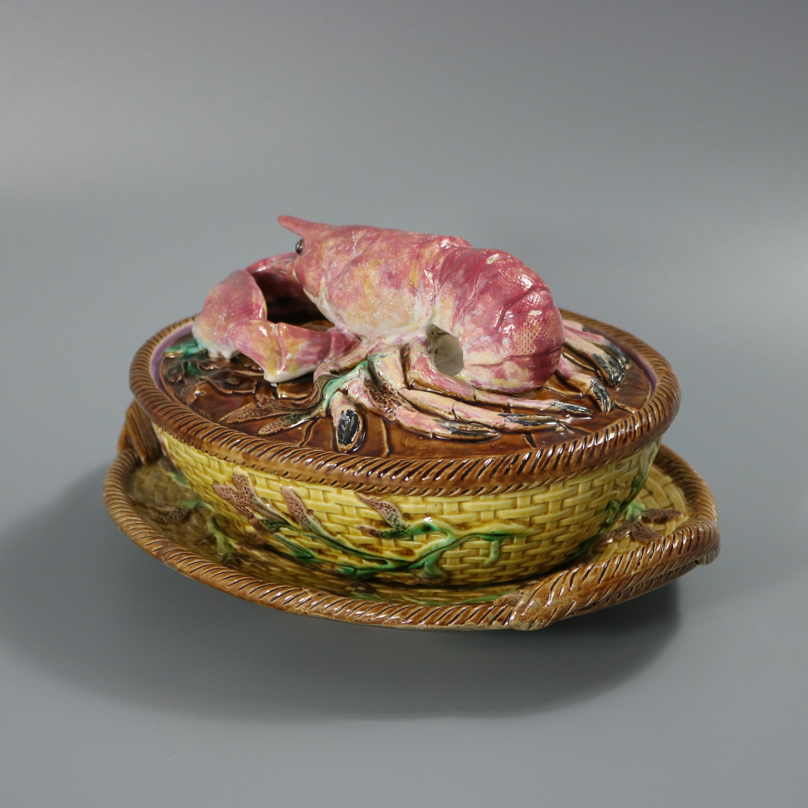 George Jones Majolica Lobster Dish - ID#23339 Image 2