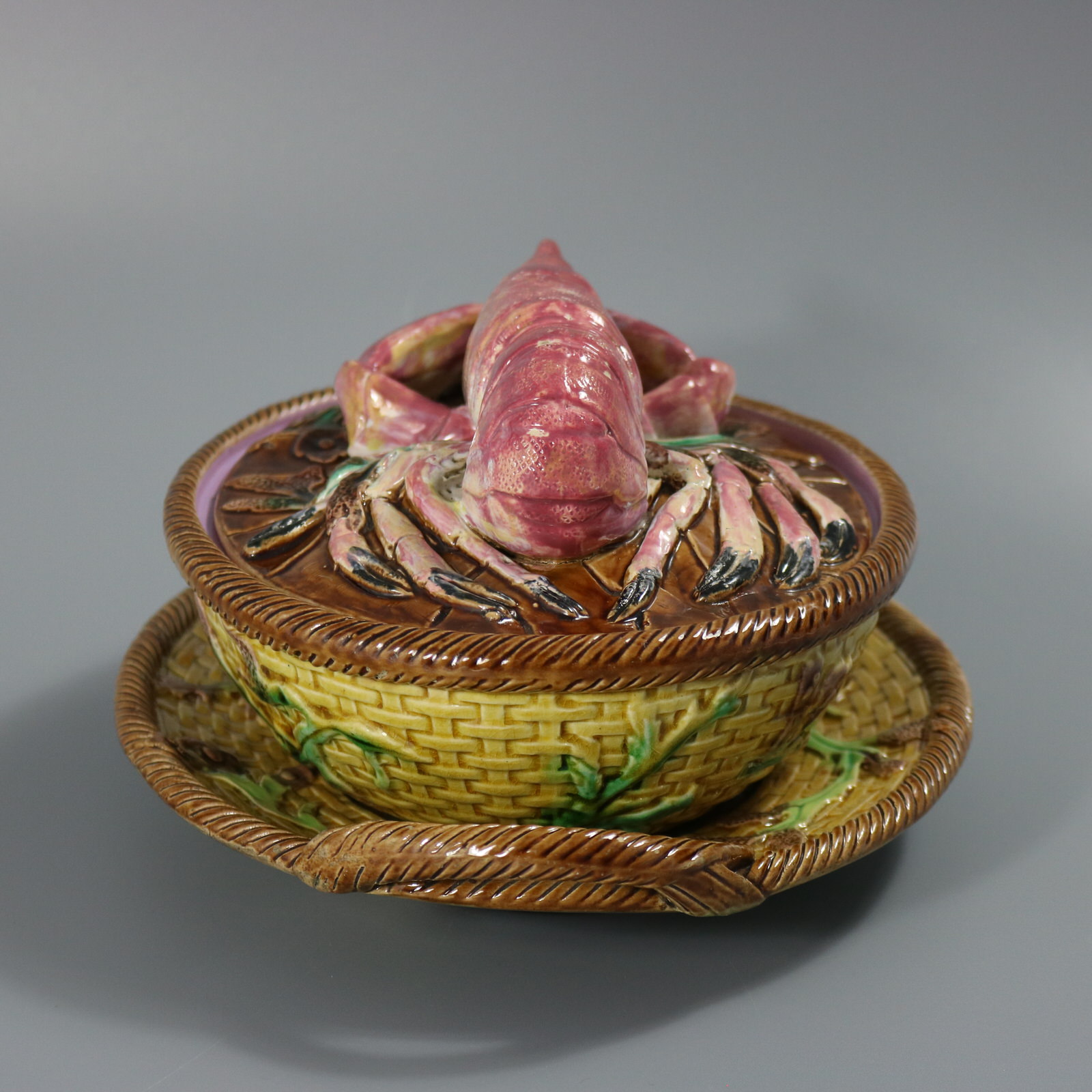 George Jones Majolica Lobster Dish - ID#23339 Image 3
