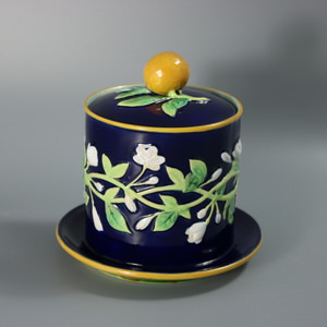 Rare George Jones Majolica Marmalade Pot