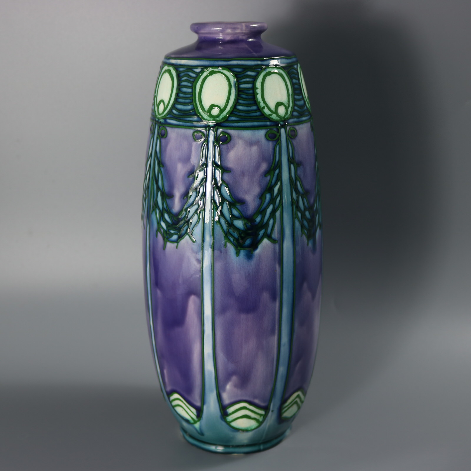 Pair of Minton Secessionist Purple No.1 Vases - ID#23100 Image 4