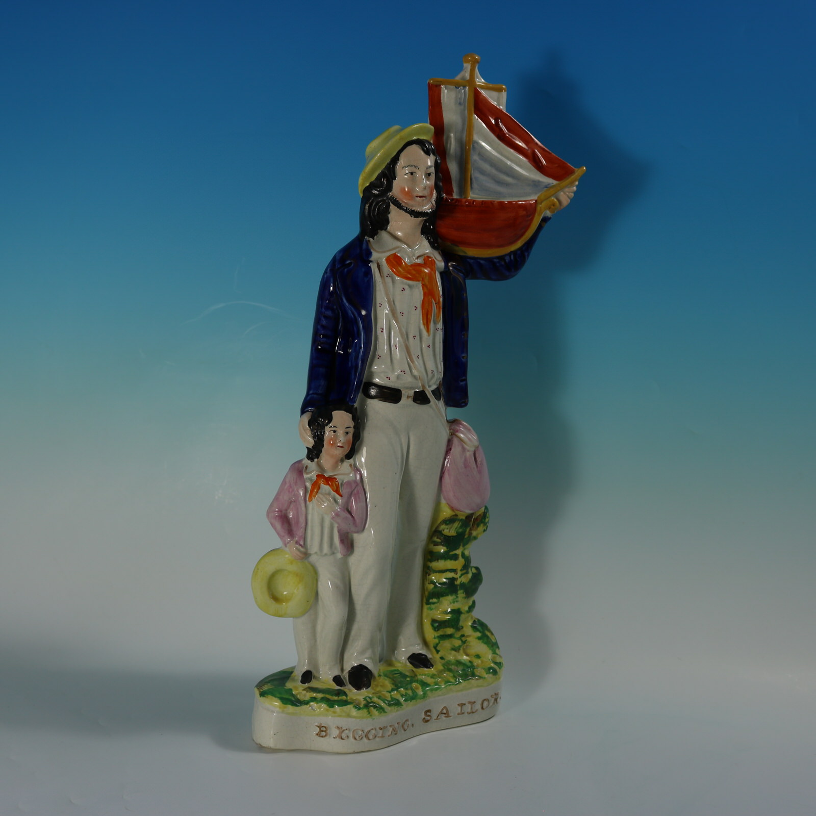 Staffordshire Begging Sailor Figure - ID#23312 Image 4