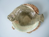 Majolica fish plate