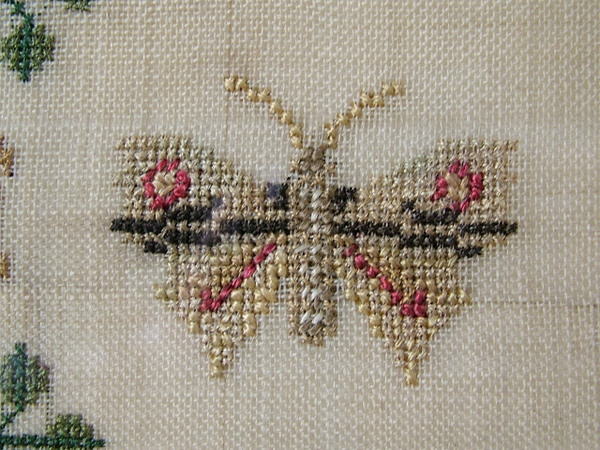 1844 Sampler by Ann Elizabeth Rutt