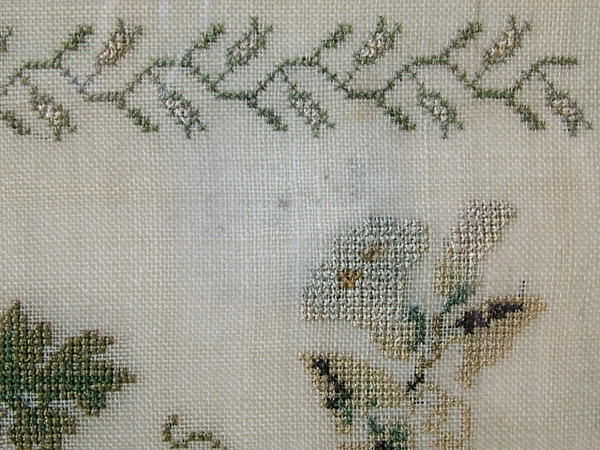 1844 Sampler by Ann Elizabeth Rutt