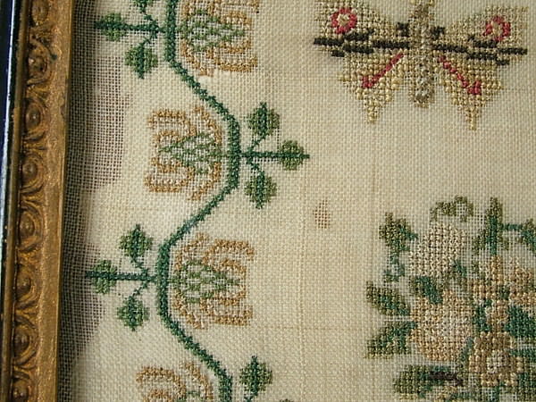 1844 Sampler by Ann Elizabeth Rutt