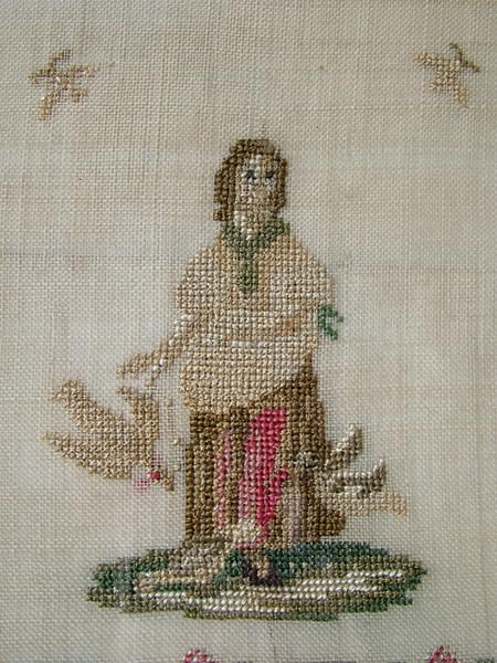 1844 Sampler by Ann Elizabeth Rutt