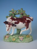 Staffordshire Pearlware bull bocage figure