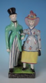 Pearlware Staffordshire Dandies group