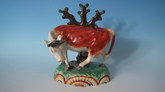 Sherratt Staffordshire Cow & Serpent figure