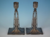 Pair WMF Art Nouveau candlesticks