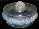 René Lalique Opalescent Glass 'Primeveres' Round Box