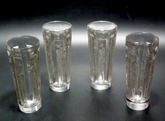 Set of 4 René Lalique Clear 'Six Figurines' Goblets