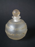 René Lalique Clear Sepia stained Glass 'Arys -5 Rose sans fin' Perfume bottle