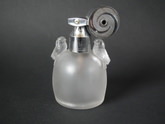 Rene Lalique Frosted Glass 'Marcel Franck Perruches' perfume bottle + atomiser