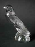 René Lalique Clear with an amethyst tint Glass 'Faucon' car mascot