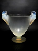 René Lalique Opalescent Glass 'Ornis' Vase