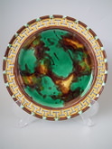 Wedgwood Majolica plate with reticulated rim