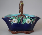 Holdcroft Majolica floral basket