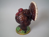 Elias Majolica Palissy turkey toothpick holder