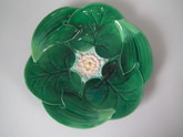 George Jones Majolica pond lily plate