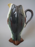 Majolica four sided fish pitcher