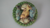Small Cuhna Majolica Palissy fish plate