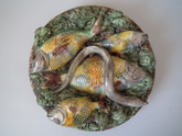 Mafra Majolica Palissy fish & eel plate