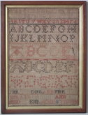 1841 Alphabet Sampler by KMR