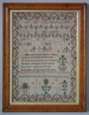 Antique Sampler, 1820 Sampler by Frances Johnson