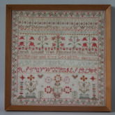 1832 Woolwork Sampler by Sarah Linskill