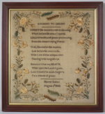 1843 'Looking to Christ' Sampler by Naomi Stokes