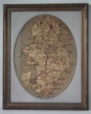 1822 Irish Map Sampler by Maria M Cummins