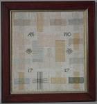 Antique Sampler, 1787 Dutch Darning Sampler