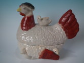 Staffordshire hen with chicks tureen & cover